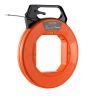 Fish Tape, 125-foot, 3/16-inch, PET Wire Puller with Optimized Housing and Handle, Easy-to-Use Cable Puller Tool, Flexible Wire Fishing Tools fo