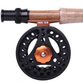 Kylebooker Fly Fishing Reel Large Arbor with Aluminum Body Fly Reel 3/4wt 5/6wt 7/8wt (Color: black, size: 5/6wt)