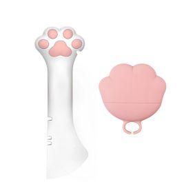 Multifunction Pet Canned Spoon Jar Opener Puppy Feeding Mixing Wet Dry Scoop Cat Dog Accessories Feeder Shovel Pets Tableware Multifunction Pet Canned (Color: Pink)